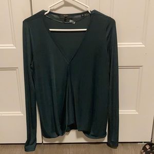 Vero moda long sleeve teal shirt
